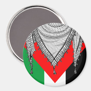 Keffiyeh Palestinian Scarf Traditional Fabric Magnet