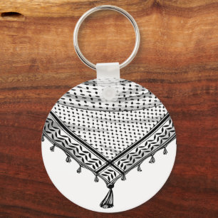 Keffiyeh Palestinian Scarf Traditional Fabric Nyckelring
