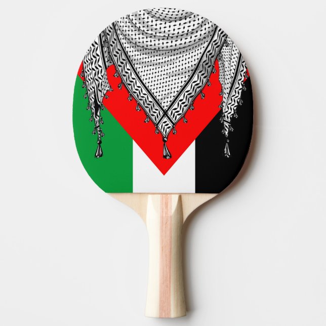 Keffiyeh Palestinian Scarf Traditional Fabric Pingisracket (Framsidan)