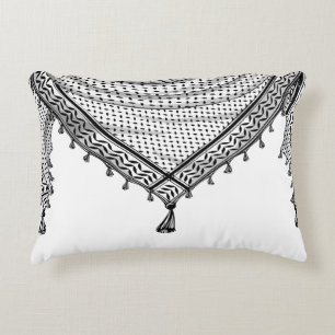 Keffiyeh Palestinian Scarf Traditional Fabric Prydnadskudde