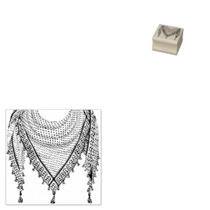 Keffiyeh Palestinian Scarf Traditional Fabric Stämpel