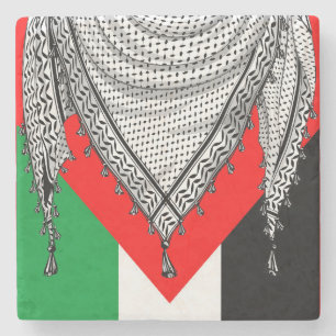 Keffiyeh Palestinian Scarf Traditional Fabric Stenunderlägg