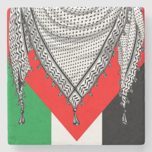 Keffiyeh Palestinian Scarf Traditional Fabric Stenunderlägg