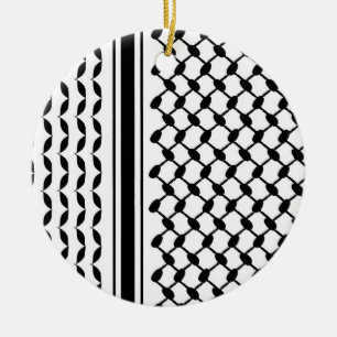Keffiyeh Skriv ut Julgransprydnad Keramik