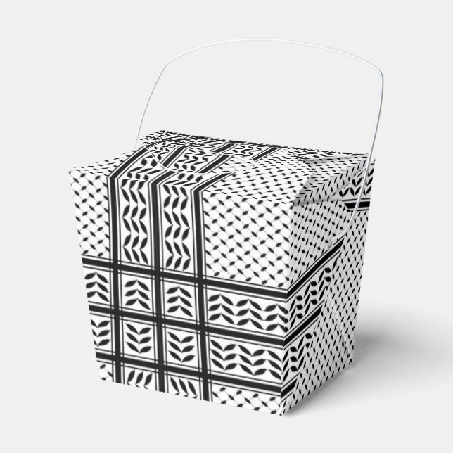 Keffiyeh Symbol för det palestinska motståndet Mön Presentaskar (Framsidan Sidan)