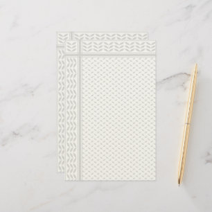 Keffiyeh Symbol för det palestinska motståndets mö Brevpapper