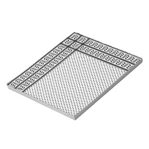 Keffiyeh Symbol för Palestinas motståndsrörelse Mö Anteckningsblock