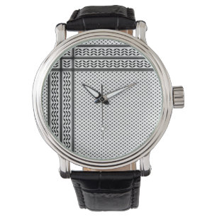 Keffiyeh Symbol för Palestinas motståndsrörelse Mö Armbandsur