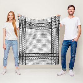 Keffiyeh Symbol för Palestinas motståndsrörelse Mö Fleecefilt