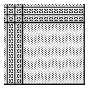 Keffiyeh Symbol för Palestinas motståndsrörelse Mö Fototryck