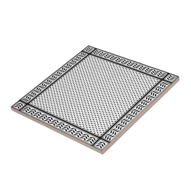 Keffiyeh Symbol för Palestinas motståndsrörelse Mö Kakelplatta (Sidan)