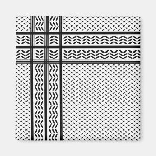 Keffiyeh Symbol för Palestinas motståndsrörelse Mö Magnet