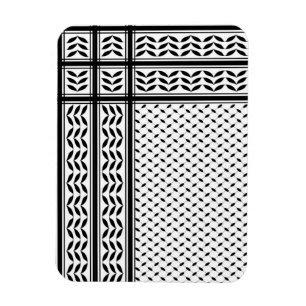 Keffiyeh Symbol för Palestinas motståndsrörelse Mö Magnet