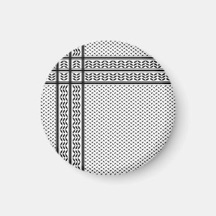 Keffiyeh Symbol för Palestinas motståndsrörelse Mö Magnet