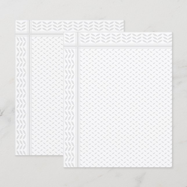 Keffiyeh Symbol för Palestinsk Motståndsrörelse Mö (Fram/baksida)