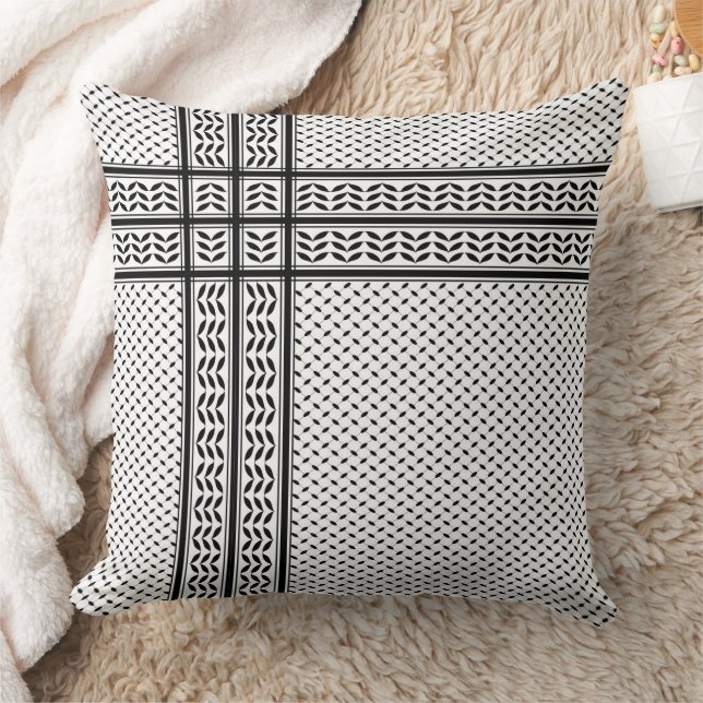 Keffiyeh Symbol för Palestinsk Motståndsrörelse Mø Kudde (Filt)