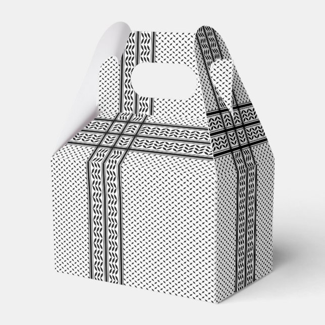 Keffiyeh Symbol för Palestinsk Motståndsrörelse Mö Presentaskar (Framsidan Sidan)