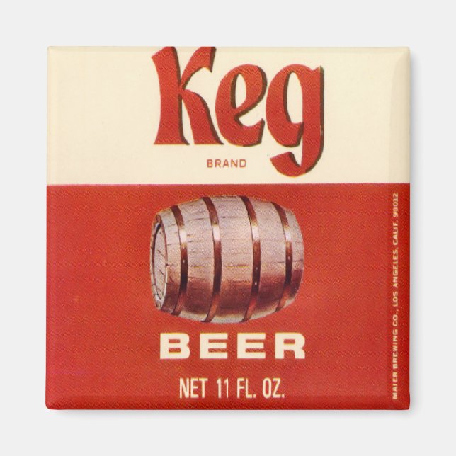 Keg Brand Beer Magnet (Framsidan)
