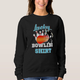 Kegelförare Humor Lycklig Bowling Tio-pinnes Spela T Shirt