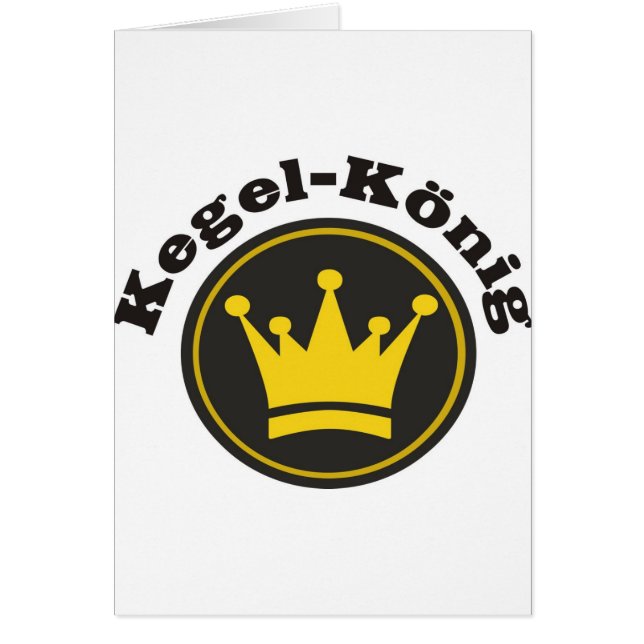 Kegelkönig Hälsningskort (Framsidan)