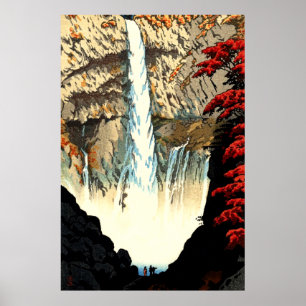 Kegon vattenfall vid Nikko Kasamatsu Shiro 1952 Poster