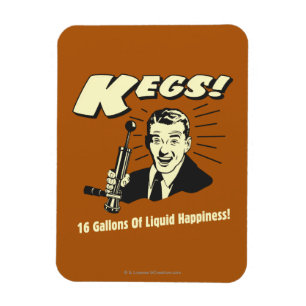 Kegs: 16 gallons flytande lycka magnet