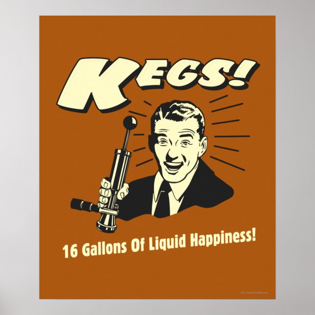 Kegs: 16 gallons flytande lycka poster (Framsidan)