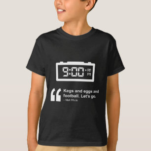 Kegs och ägg och fotboll t shirt