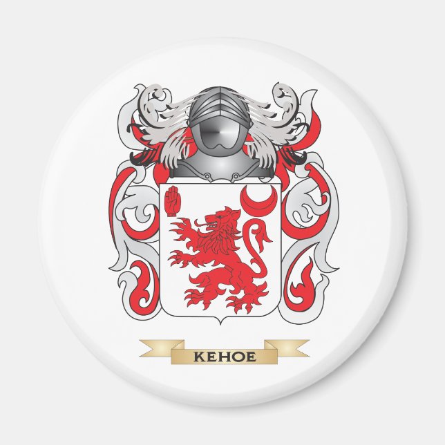 Kehoe Jackar om Arm (Family Crest) Magnet (Framsidan)