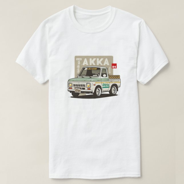 Kei-car Pickup Work Lastbil T-Shirt (Design framsida)