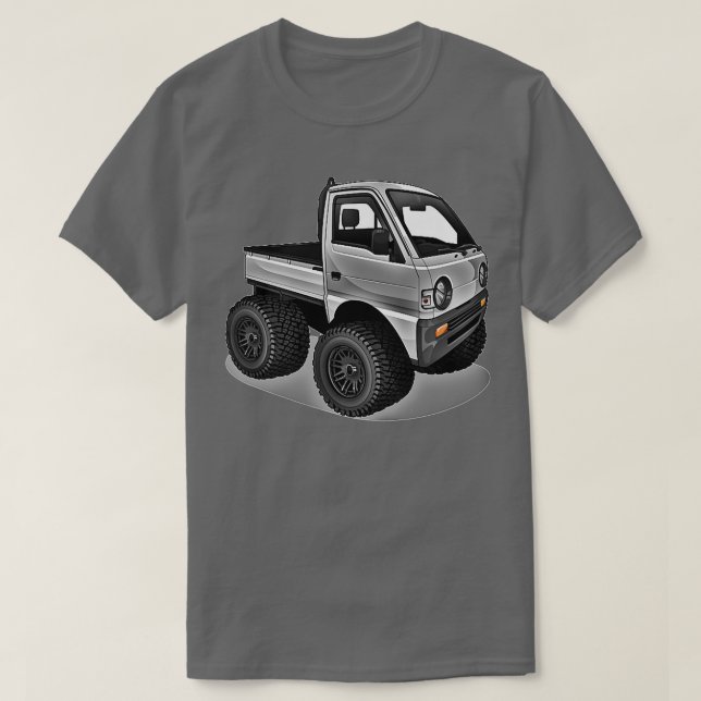 Kei Truck - Chibi Cartoon Mini Truck Premium  T Shirt (Design framsida)