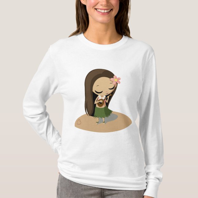 Keilana den Hula flickan T Shirt (Framsida)