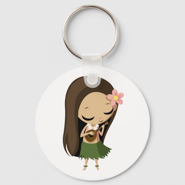 Keilana the Hula Girl Nyckelring (Framsida)