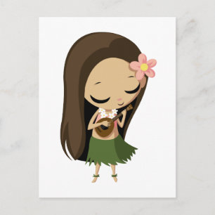 Keilana the Hula Girl Vykort