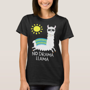 Kein Drama Lama Alpaca Lycklig Freedom Llama Sungl T Shirt