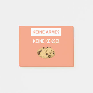 Keine Arme Keine Kekse Post-it Block