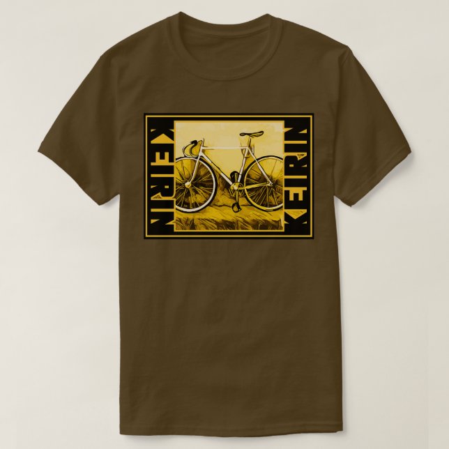 Keirin Tävling Bike Road Cycling Track Bike Keirin T Shirt (Design framsida)