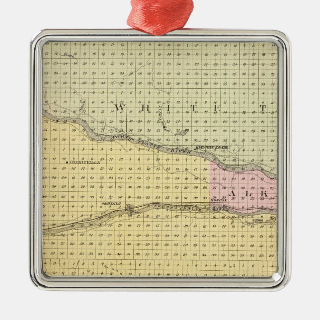 Keith County Nebraska Julgransprydnad Metall (Framsidan)