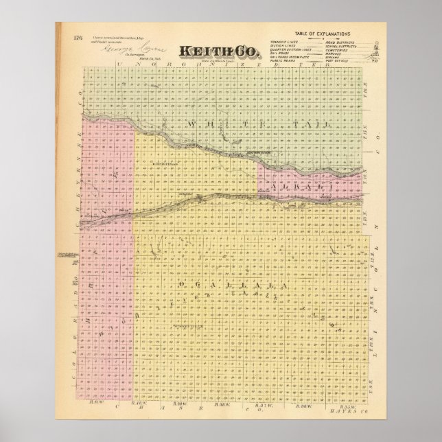 Keith County, Nebraska Poster (Framsidan)