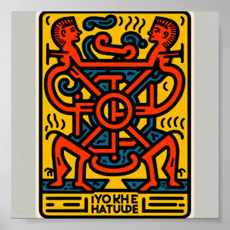 Keith Herling stil Egyptian-design poster