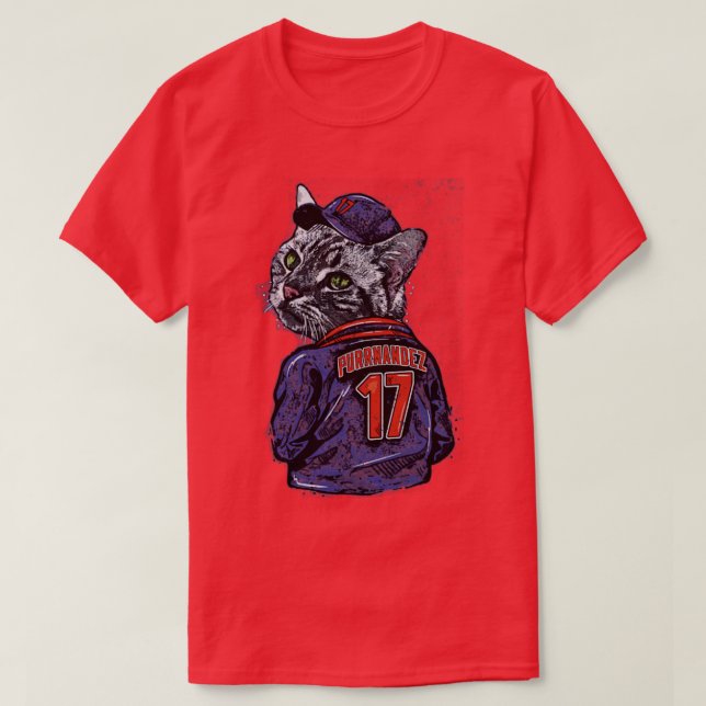 Keith Hernandez New York M Purrnandez Jacka T Shirt (Design framsida)