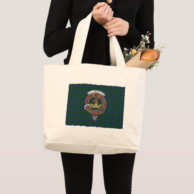 Keith Klan Badge Tartan Tote Jumbo Tygkasse (Framsida (produkt))