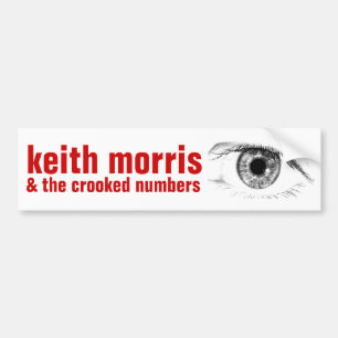 Keith Morris & det krokigt numrerar bildekalet Bildekal