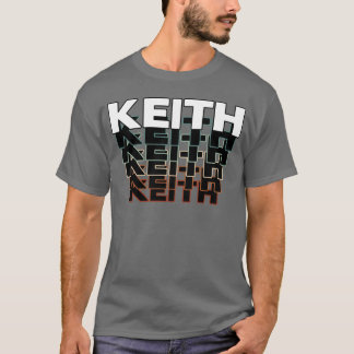 Keith Rolig Retro Vintage Solnedgång Keith 80-tal T Shirt