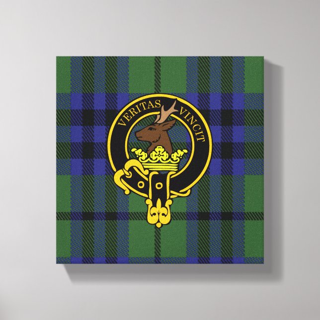Keith Scottish Vapensköld och Tartan Kanvastryck (Framsida)