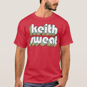 Keith Sweat Retro Regbow Typography Faded Stil T Shirt