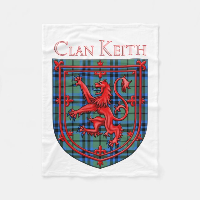 Keith Tartan Scottish Plaid Lion Rampant Fleecefilt (Framsidan)