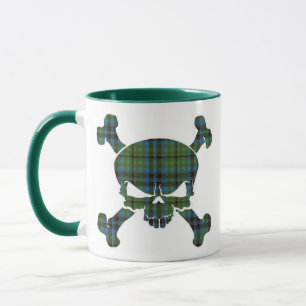Keith Tartan Skull Ingen banderoll Mugg