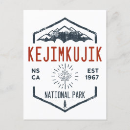 Kejimkujik National Park Canada Vintage Distress Vykort