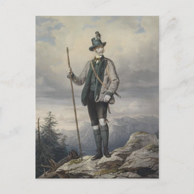 Kejsar Frans Josef av Österrike vykort (Framsida)